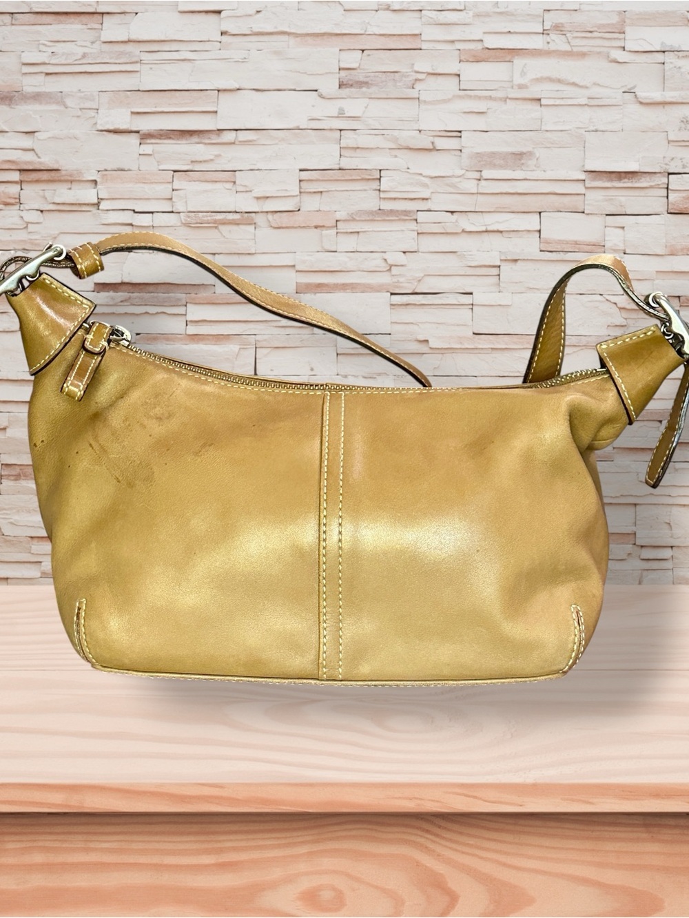 Vintage Coach 2004 Legacy Demi Hobo Glove-Tanned Leather Shoulder Bag
